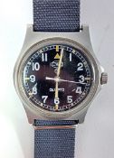 British Royal Navy Issue Quartz Wristwatch 1990 CWC W10/0552 6645-99 5415317 3137/06