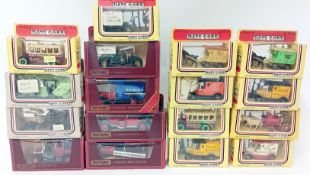 A large quantity of diecast advertisement vans and lorries models, together with Days Gone, a