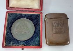 Lord Horatio Nelson, a medal commemorating the wreck of HMS 'Foudroyant' dated 1897, obverse with