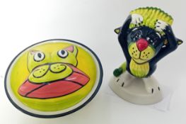 Lorna Bailey (1978-), cats, to include 'Shampoo' 2003, together with a Feline Fancy lidded pot