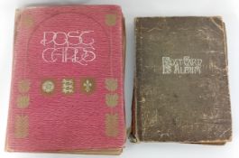 A collection of early 20th century postcards, to include coloured designs and gilt enhanced, of