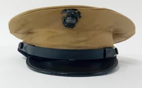 A late WWII Korean War USMC Cap.