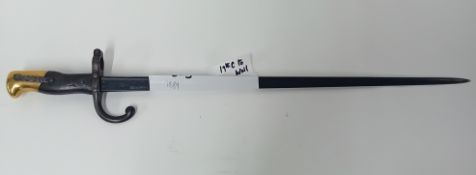 A French Gras bayonet, 19th century - WWI pattern.