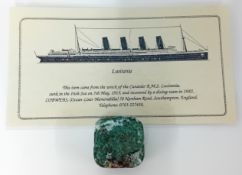 R.M.S. Lusitania, a boxed watch mechanism recovered from the wreck by a diving team in 1982, the box