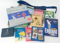 A large collection of Rugby, Cricket, Horse Racing, Greyhound Racing and other sporting books,