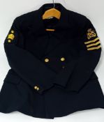 A Chief Petty Officer No. 1 Jacket, Naval Diver 2 stars 'Killick', three service chevrons,