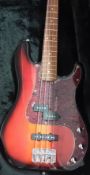 Fender Precision Bass Guitar, MN6133411, cased, protective cover on pick guard needs removal.