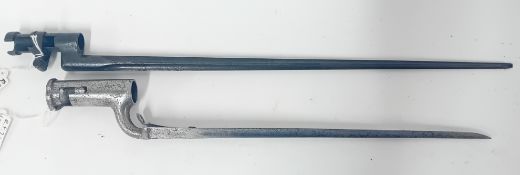 Two 19th century bayonets, to include an 1840 constabulary and an 1891 Russian example. (2)