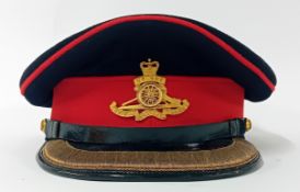 A 1960s Major or Captain's artillery cap, named Herbert Johnson, size 60.
