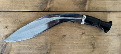 A Kukri, circa late WWI, of good quality and probably made for an officer, 33cm long Angkhola