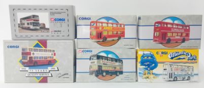 Corgi, a collection of die cast model buses, to include limited edition Metrobus models