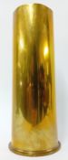 A 1903 post Boer War Brass Shell Case, length 38cm, base diameter 15cm, dated to base.