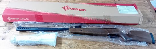 A Crossman multishot Trailhawk 823x01536 .22 scoped air rifle.