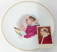 A Pope Pious XII 1953 commemorative plate.