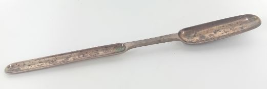 An Irish George III silver marrow spoon, hallmarked Dublin 1808, maker A.M Arthur Murphy, total