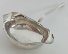 A silver ladle, hallmark indistinct, weight approx 1.3oz.