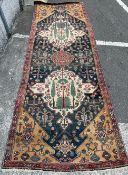 A patterned runner 316cm x 110cm