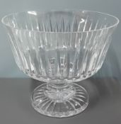 A glass trifle raised bowl, height 16.5cm.