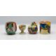 A Clarice Cliff 'Gardenia' preserve pot, together with a 'Ravel' pattern egg cup, a 'Secrets' - Image 1 of 5