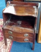 A George III mahogany step commode. Width 56cm
