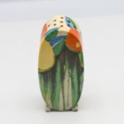 A Clarice Cliff 'Delicia Citrus' pattern 'Bon Jour' shape sugar sifter.