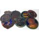 A collection of stained glass roundels, windows, etc, together with a coat of arms painting, and - Image 1 of 4