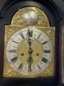 A 19th century eight day inlaid mahogany longcase clock by Tho. Wills, ST. AUSTLE, sub seconds,