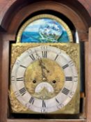 An 18th century eight day longcase clock (?) by Phillip Polkinghorn, TRURO, silver and brass dial