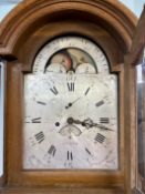 An 18th century eight day oak longcase clock by Roger Wearn of ST ERTH (interesting with 'High
