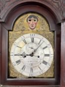 A 19th century eight day mahogany longcase clock, Anthony Nancolas, FALMOUTH, the dial silver and