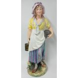A 19th Century shop display - Dairy Maid style of Goldscheider, 96cm