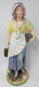 A 19th Century shop display - Dairy Maid style of Goldscheider, 96cm