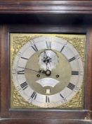 A 19th century eight day oak and mahogany longcase clock by William Risbridger, DORKING, with