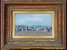 Henry Martin, (1835-1908), oil on board 'Devonport Regatta / July 6 1889', signed and titled lower