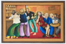 Beryl Cook O.B.E. (British, 1926-2008) oil on board, 'Musical Evening', signed lower right B.Cook,