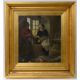 Harold Harvey (British, Newlyn School, 1874-1941), oil on canvas, ‘Polishing Day’, framed and - Image 1 of 8