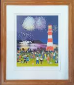 Liz Jones (British, contemporary), two limited edition prints, to include 'Fireworks on the Hoe'