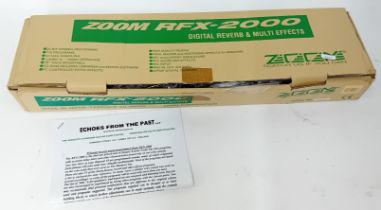 A Zoom RFX 2000 digital reverb and multi effects pedal, S/N 014792, blast from the past.