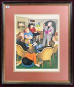 Beryl Cook (1926-2008) limited edition print 'Poetry Reading' FATG-CAF, with pencil signature,