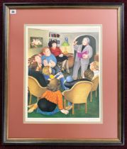 Beryl Cook (1926-2008) limited edition print 'Poetry Reading' FATG-CAF, with pencil signature,
