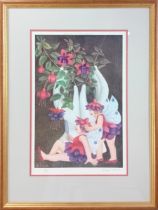 Beryl Cook (1926-2008) limited edition print 'Fuchsia Fairies' 493/650, published by Alexander