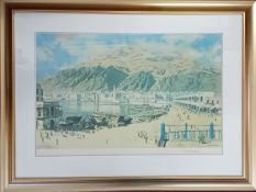 After David Shepherd (1931-2017), print of 'Mukalla', signed in pencil, framed and glazed, overall
