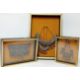 Three cased Ethiopian silver ceremonial wedding necklaces. (3) - Image 1 of 4