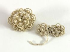 Two seed pearl brooches (one slightly damaged).