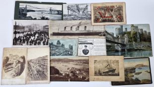 Of Titanic interest. A collection of postcards and picture cards relating to the S.S. Titanic, the