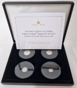 A Queen Victoria 'Jubilee Head' set of four silver Maundy money coins, to include one penny, two