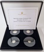 An Edward VII set of four silver Maundy money coins, to include one penny, two pence, three pence,