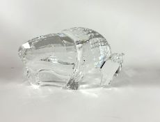 Swarovski Crystal Glass, Symbols - Buffalo, boxed.