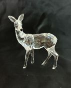 Swarovski Crystal Glass, Doe, boxed.