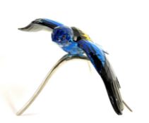 Swarovski Crystal Glass, Paradise Birds - Roller Bird, boxed.